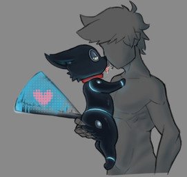 anthro bestiality bestiality_kiss black_body black_fur black_inner_ear bodily_fluids butt butt_grab collar cuckquean duo faceless_character faceless_human faceless_male female female_on_human feral french_kissing fur glistening glistening_butt glowing glowing_body grey_background hair half-closed_eyes hand_on_butt heart_symbol human_on_anthro human_on_feral interspecies kissing larger_human larger_male machine male male/female male_human male_on_feral motion_blur narrowed_eyes pointy_ears prick_ears saliva saliva_string semi-anthro simple_background size_difference smaller_female smaller_feral tail tail_motion tailwag tongue tongue_out yellow_eyes mrmystery_guy hi-fi_rush microsoft tango_gameworks 808_(hi-fi_rush) anon domestic_cat felid feline felis human mammal robot 2025