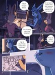 anthro anthrofied blush bodily_fluids book breasts brush cleavage clothed clothing dialogue drawing female furniture lamp male medium_breasts pokemorph sniffing sniffing_clothes sweat table text uniform wall_(structure) window agious nintendo pokemon eevee eeveelution generation_1_pokemon generation_4_pokemon glaceon legendary_pokemon pokemon_(species) 2025 comic digital_drawing_(artwork) digital_media_(artwork) english_text hi_res shaded