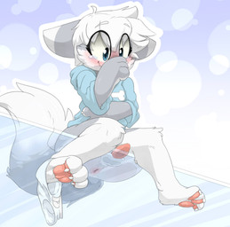 3_toes against_surface animal_genitalia animal_penis anthro anus ass_on_glass balls balls_on_glass big_butt biped blue_eyes blush bodily_fluids bottomless butt butt_squish canine_genitalia canine_penis claws clothed clothing feet femboy fur genitals glass glass_table hair hindpaw low-angle_view male on_glass on_surface pawpads paws penis penis_on_glass simple_background sitting smile solo squish tears toe_claws toes underwear backsash canid canine canis mammal wolf 2018 absurd_res digital_media_(artwork) hi_res