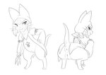 anthro anus biped butt crouching female genitals kunai presenting presenting_anus presenting_hindquarters presenting_pussy puffy_anus pussy raised_tail rear_view solo tail weapon whiskers halbean capcom monster_hunter monster_hunter_stories_2:_wings_of_ruin tsukino_(monster_hunter_stories) felid felyne lynian mammal 2024 absurd_res hi_res monochrome