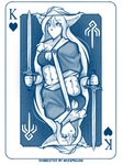 abs anthro arm_tuft breasts cape card card_template cleavage clothed clothing crown female headgear heart_symbol hearts_(suit) holding_melee_weapon holding_object holding_sword holding_weapon king king_of_hearts melee_weapon midriff muscular muscular_female navel playing_card playing_card_template royalty shoulder_tuft solo sword symmetry symmetry_(rotational) tiara tuft weapon conditional_dnp tom_fischbach twokinds king_adelaide basitin mammal 2023 adobe_photoshop_(artwork) blue_and_white digital_media_(artwork) hi_res monochrome sketch