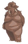 anthro big_breasts breasts female nude obese obese_female overweight overweight_female solo nekopuoo animal_humanoid elephantid humanoid mammal mammal_humanoid mammoth mammoth_humanoid prehistoric_species proboscidean proboscidean_humanoid absurd_res hi_res