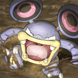 2_toes 3_fingers ambiguous_anthro ambiguous_gender angry anthro big_mouth_(anatomy) biped black_eyes black_inner_ear cave depth_of_field dirt feet fingers fist front_view lips nude nude_ambiguous nude_anthro open_mouth pink_inner_ear pink_tongue purple_body purple_ears round_ears solo standing teeth thick_lips toes tongue two_tone_inner_ear uvula yelling yellow_lips spicyichizo nintendo pokemon generation_3_pokemon loudred pokemon_(species) 1:1 2026 absurd_res hi_res shaded