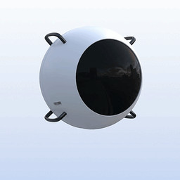 >_< ^_^ balls black_balls black_glans black_penis blue_blush blue_eyes blush blush_stickers eyes_closed genitals glans humanoid_genitalia humanoid_penis machine male not_furry penis screen screen_face smile solo white_body sharpybutts robot sphere_creature 1:1 2026 3d_(artwork) 3d_animation animated animated_gif digital_media_(artwork) short_playtime