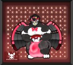 abs anthro balls big_balls bulge clothing genitals huge_balls husk hyper hyper_balls hyper_genitalia male muscular pecs penis smile solo tail underwear jdbo-arts hazbin_hotel husk_(hazbin_hotel) cat_demon demon domestic_cat felid feline felis mammal absurd_res hi_res