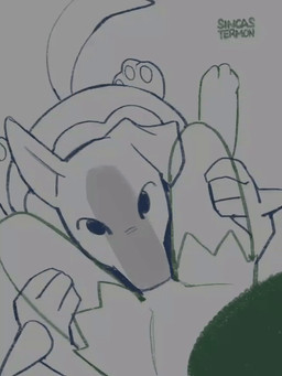 anthro arms_around_legs biped blue_body deep_throat duo dutch_angle erection fellatio first_person_view genitals green_body internal internal_oral kneeling looking_at_viewer looking_up male male/male male_penetrated male_penetrating male_penetrating_male male_pov oral oral_penetration pawpads penetration penile penile_penetration penis penis_in_mouth penis_nursing sex simple_background simple_eyes sit_and_blow_position sitting tail tail_motion tailwag text x-ray_view sincastermon nintendo pokemon samu_(sincastermon) vine_(sincastermon) generation_4_pokemon generation_9_pokemon lucario meowscarada pokemon_(species) 2d_animation 3:4 animated frame_by_frame hi_res sketch