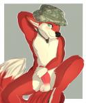 2014 5_fingers anthro armpits balls blush canine erection fox fur happy hat headgear hi_res looking_at_viewer male mammal nickii penis sharp_teeth sitting smile solo spread_legs spreading teeth
Rating: Explicit
Score: 4
User: forkU
Date: April 23, 2014