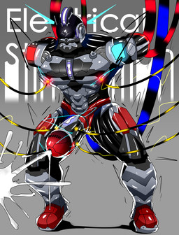 electrostimulation machine muscular not_furry hwolfhr capcom street_fighter zangief android humanoid robot hi_res