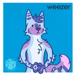 album album_reference anthro belly blue_body blue_fur blue_hair cheek_tuft chest_tuft facial_tuft fur hair humor male silly silly_face solo text tuft white_belly luckfoxo33 weezer weezer_(blue_album) tolng canid canine fox mammal album_cover comic cover hi_res meme trans_(lore) trans_man_(lore)