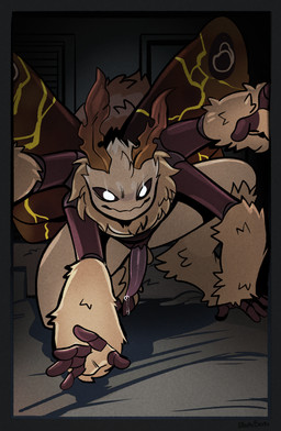 4_arms 5_fingers antennae_(anatomy) anthro arthropod_abdomen biped black_body black_sclera bodily_fluids brown_body brown_fur digitigrade erection fingers fur genital_fluids genitals glowing glowing_eyes insect_wings kintsugi_(art) leaking_precum lepidopteran_wings looking_at_viewer male multi_arm multi_limb neck_tuft penis precum tuft white_eyes wings sparkibarki floof_(binaryfloof) arthropod insect lepidopteran moth absurd_res hi_res