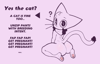 ambiguous_anthro ambiguous_gender anthro biped breed butt eyebrows fur kneeling looking_at_viewer looking_back pawpads pose question_mark rear_view scarf simple_background solo split_pupils tail text whiskers why defunctumbra a_cat_is_fine_too plap_plap_get_pregnant dawn_(defunctumbra) domestic_cat felid feline felis mammal absurd_res digital_drawing_(artwork) digital_media_(artwork) english_text hi_res meme monochrome shaded