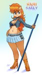 anthro belt bottomwear bra breasts brown_body brown_fur clothing cropped_jacket ear_piercing eyebrows eyelashes female footwear fur glistening glistening_body glistening_breasts hair hand_on_hip high_heeled_sandals high_heels jacket long_hair midriff navel orange_hair piercing sandals shoes skirt smile solo tan_body tan_fur thick_thighs topwear underwear wide_hips jamoart archie_comics one_piece sega sonic_the_hedgehog_(archie) sonic_the_hedgehog_(comics) sonic_the_hedgehog_(series) nami_(one_piece) sally_acorn chipmunk ground_squirrel mammal rodent sciurid 2024 hi_res