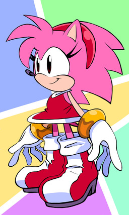 anthro bonnet bracelet clothed clothing cosplay female flat_chested footwear gloves handwear headgear headwear jewelry shoes smile solo standing tail young randomguy999 classic_sonic_(universe) sega sonic_the_hedgehog_(series) amy_rose classic_amy_rose eulipotyphlan hedgehog mammal absurd_res hi_res