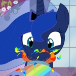 blue_hair container crown ethereal_hair female feral food hair headgear horn jar jelly_(food) long_hair om_nom_nom rainbow solo tongue latiken friendship_is_magic hasbro my_little_pony mythology princess_luna_(mlp) equid equine mammal mythological_creature mythological_equine unicorn 1:1