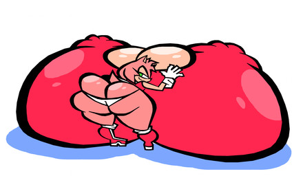 anthro big_breasts big_butt boots breasts butt clothing female footwear gloves green_eyes handwear huge_breasts huge_butt hyper hyper_breasts narrowed_eyes panties pink_body shoes smile solo tail torn_clothing underwear sabs sega sonic_the_hedgehog_(series) amy_rose eulipotyphlan hedgehog mammal hi_res