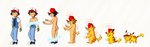 anthro clothing feral fur hair hat headgear headwear looking_at_viewer male nude open_mouth simple_background solo transformation yellow_body yellow_fur young arcade1x11 nintendo pokemon ash_ketchum ashchu pokemon_trainer generation_1_pokemon human mammal pikachu pokemon_(species) rodent absurd_res hi_res