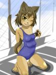 blush breasts cub feline female j7w mammal multi_breast solo swimsuit undressing young
Rating: Questionable
Score: 16
User: Aderic
Date: January 28, 2014
