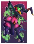 absurd_res big_breasts big_butt boots breasts butt clothing demon female footwear hat headgear headwear hi_res high_heeled_boots high_heels horn horned_humanoid humanoid imp kimerax legwear magic_user short_stack thigh_boots thigh_highs witch witch_hat