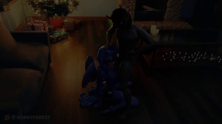 animal_genitalia animal_penis anthro areola big_breasts bodily_fluids breasts christmas_tree cum cum_in_vagina cum_inside duo equine_genitalia equine_penis fellatio female genital_fluids genitals grabbing_from_behind hand_on_hip hand_on_horn holidays horn leg_grab leg_wrap male muscular muscular_anthro muscular_male nipples oral penetration penile penis plant sex tongue tongue_out tree vaginal vaginal_penetration vulva wings hornyforest christmas friendship_is_magic hasbro my_little_pony mythology king_sombra_(mlp) princess_luna_(mlp) equid equine horse mammal mythological_creature mythological_equine pony winged_unicorn 16:9 3d_(artwork) animated digital_media_(artwork) hi_res high_framerate huge_filesize long_playtime sound video widescreen