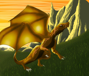 detailed_background feral red_eyes solo sunset tail salnith mythology winds dragon mythological_creature mythological_scalie scalie absurd_res hi_res