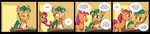 blue_eyes bodily_fluids brown_eyes dialogue duo female feral fur green_mane male mane multicolored_body multicolored_fur open_mouth orange_body orange_fur pink_mane speech_bubble sweat tan_body tan_fur teeth text tongue white_body white_fur wide_image siroc hasbro mlp_g5 my_little_pony hitch_trailblazer_(mlp) sunny_starscout_(mlp) earth_pony equid equine horse mammal pony 2021 absurd_res comic english_text hi_res long_image