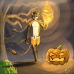 5_toes barefoot black_eyes brown_fur cape costume dark fangs feline fire fur grass green_eyes halloween holidays horn human_feet jack_o'_lantern lion mist plantigrade pumpkin shui shuigetsu sky smile tan_fur toes tree
Rating: Questionable
Score: 3
User: Evan
Date: December 24, 2013