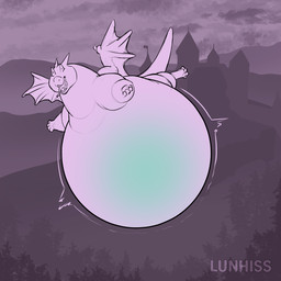 belly belly_expansion belly_inflation big_belly expansion feral floating horn huge_belly hyper hyper_belly implied_popping inflation magic_inflation male membrane_(anatomy) membranous_wings obese obese_feral overweight overweight_feral paws screaming solo spherical_inflation tail text wings lunhiss mythology dragon mythological_creature mythological_scalie scalie 1:1 2026 artist_name digital_drawing_(artwork) digital_media_(artwork) hi_res monochrome sketch
