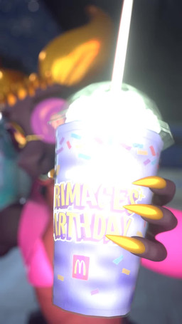 anthro backsack balls big_balls big_butt black_body black_sclera bodily_fluids butt clenching_balls clothing colored_cum cum eyewear femboy footwear genital_fluids genitals glasses glowing glowing_balls glowing_cum glowing_genitalia high_heels horn huge_balls humor hyper hyper_balls hyper_genitalia implied_ball_growth implied_growth joke male masturbation outside pink_cum shoes solo sound_effects throbbing throbbing_balls unusual_bodily_fluids unusual_cum unusual_genital_fluids wide_hips yellow_horn tradelt grimace_shake mcdonald's elias_(roroboros) kobold scalie 3d_(artwork) 3d_animation 9:16 animated digital_media_(artwork) hi_res long_playtime meme sound webm