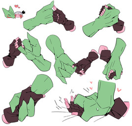 3_fingers anthro blush chibi clothing duo fingers fist_bump gesture gloves hand_focus hand_holding hand_on_hand handshake handwear heart_symbol holding_finger holding_wrist human_on_anthro interspecies larger_male male male/male multiple_poses pinned pinning_down pokephilia pose romantic romantic_couple size_difference laiweitui nintendo pokemon a_mu_(laiweitui) fang_yuan_(laiweitui) pokemon_trainer generation_3_pokemon human mammal pokemon_(species) reptile scalie sceptile hi_res
