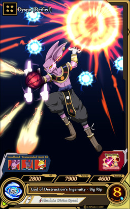 alternate_universe anthro black_background boots bottomwear card clothing ear_piercing ear_ring footwear gem gloves handwear laser magic magic_user oversized_bottomwear oversized_clothing oversized_pants pants piercing ring_piercing shoes simple_background solo spell spellcasting text yellow_eyes glacierk dragon_ball dragon_ball_super dyspo hakaishin_dyspo deity god_of_destruction lagomorph leporid mammal rabbit absurd_res english_text hi_res