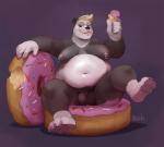 anthro balls belly biped breasts circumcised dessert doughnut flaccid food genitals gynomorph humanoid_genitalia humanoid_penis intersex looking_at_viewer navel nipple_piercing nipples nude overweight overweight_anthro overweight_gynomorph overweight_intersex pastry penis piercing sitting smile solo redic-nomad bear giant_panda mammal hi_res