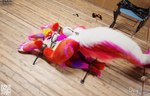 animal_genitalia animal_penis anthro autofellatio balls bdsm bodily_fluids canine_genitalia canine_penis claws cum erection fur genital_fluids genitals hair knot knotted_penis male masturbation nude oral oral_masturbation penile penile_masturbation penis pink_body pink_body_hair pink_fur pose posed self_bdsm solo tail text toe_claws tongue warm_lighting white_body white_body_hair white_fur daytia c4d vrchat novabeast 3d_(artwork) cinema_4d_(artwork) digital_media_(artwork) english_text hi_res url
