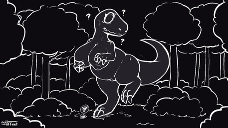 after_transformation biped bipedal_feral breasts busty_feral claws electronics female feral finger_claws gender_transformation genitals monochrome_body monotone_background mtf_transformation nipples non-mammal_breasts non-mammal_nipples phone plant question_mark shrub solo toe_claws transformation tree vulva nulloffset google google_chrome dinosaur_(google_chrome) dinosaur prehistoric_species reptile scalie greyscale monochrome