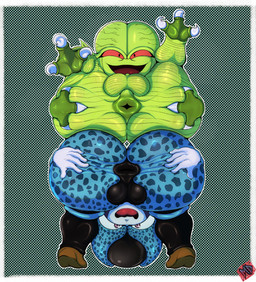 3_toes anus balls big_balls big_butt black_anus black_balls black_perineum blue_body bodily_fluids butt claws duo feet femboy fingers genitals green_anus green_balls green_body green_perineum looking_at_viewer lying male male/male on_back perineum presenting presenting_anus presenting_hindquarters purple_eyes rear_view red_eyes shortstack smile smiling_at_viewer spread_anus spread_butt spreading sweat sweaty_butt thick_thighs toe_claws toes tongue wide_hips madnessdog700 dragon_ball dragon_ball_z cell_jr alien bio-android_(dragon_ball) humanoid mammal monster monstrous_humanoid saibamen absurd_res hi_res