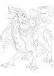 erection feral genitals horn knot looking_at_viewer male membrane_(anatomy) membranous_wings penis smile solo tail vein wings dark_natasha mythology darylith dragon mythological_creature mythological_scalie scalie 2012 monochrome signature