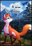 all_fours black_border blue_eyes border canid canine cover cover_art cover_page crotch_tuft dipstick_ears dipstick_tail ear_markings feral fox fur hi_res male_(lore) mammal markings multicolored_ears orange_body orange_fur riu_(rukifox) rukifox tail tail_markings tuft