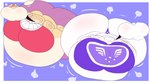 air_inflation anthro belly belly_expansion big_belly big_breasts big_butt big_cheeks big_nipples black_eyes blue_background body_inflation border breast_expansion breasts butt butt_expansion cheek_expansion close-up clothing dress duo expansion female floating hair horn huge_belly huge_breasts huge_butt huge_cheeks huge_nipples hyper hyper_belly hyper_breasts hyper_butt hyper_cheeks hyper_inflation hyper_nipples immobile inflation mature_anthro mature_female motion_lines nipple_outline nipples orange_hair panties pink_inner_ear pink_nose puffed_cheeks purple_clothing purple_dress purple_panties purple_robe purple_underwear red_clothing red_eyes red_topwear robe simple_background tan_body tan_ears tight_clothing topwear torn_clothing underwear white_body white_border white_ears white_horn adansin sega sonic_the_hedgehog_(series) undertale_(series) toriel vanilla_the_rabbit bovid caprine goat lagomorph leporid mammal rabbit 2025 colored crossover digital_media_(artwork) flat_colors hi_res