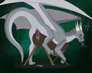 animal_genitalia anus bodily_fluids breeding_mount caught caught_in_the_act caught_masturbating claws cum cum_drip cum_dripping_on_floor cum_on_own_penis cum_on_penis cum_on_self cum_string dripping embarrassed embarrassed_male feet feral genital_fluids genital_slit genitals gradient_penis grey_body grey_scales knot knotted_penis male masturbation penis scales shaking shy solo spread_toes spread_wings tail toes trembling trembling_penis wings gray-scales mythology dragon mythological_creature mythological_scalie scalie 5:4 absurd_res hi_res