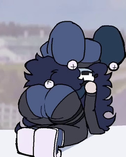 anthro ass_up butt butt_focus butt_grab clown clown_costume female hand_on_butt looking_at_viewer looking_back pose solo roses_arcaned unknown_artist fan_character mammal animated pinup short_playtime sound video
