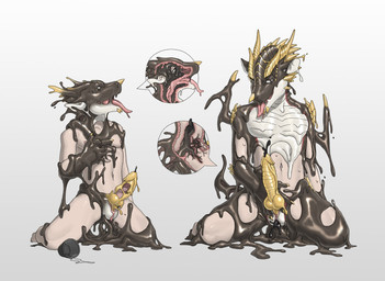 5_fingers about anal anal_penetration animal_genitalia animal_penis anthro arm_spikes athletic athletic_anthro athletic_human athletic_male balls big_penis biped bodily_fluids bound brown_eyes chin_spikes claw_growth claws close-up container countershade_torso countershading cum cum_on_ground cumshot cup cutaway dazed deep_throat dragon_wings dripping ear_penetration ears_back ejaculation encasement erection eye_roll facial_spikes feet finger_claws fingers fondling forced forced_transformation gag gagged genital_fluids genitals glistening glistening_body goo_transformation grey_background grey_body growth hand_on_chest hand_on_own_chest horn human_to_anthro human_to_scalie humanoid_feet internal internal_anal internal_coating internal_oral jaw_spikes kneeling knot knotted_penis latex latex_cum latex_transformation liquid_latex long_tongue male markings mid_transformation navel nipples nose_spike nude oral oral_penetration orgasm pecs penetration penis pink_nipples pivoted_ears plantigrade prostate red_markings ribbed_penis scutes self_fondle shoulder_spikes simple_background smile solo species_transformation spikes spikes_(anatomy) tentacle_gag tentacle_in_ear tentacle_penetration tentacle_tongue tentacles tongue tongue_out transformation transformation_sequence unknown_liquid unusual_bodily_fluids unusual_cum unusual_genital_fluids vein veiny_penis white_body wing_growth wings yellow_claws yellow_horn yellow_penis yellow_spikes whcy european_mythology mythology dragon goo_creature human latex_creature living_latex mammal mythological_creature mythological_scalie scalie symbiote western_dragon 2024 digital_media_(artwork) hi_res sequence shaded soft_shading