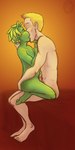 duo eyes_closed kissing kneeling male male/male not_furry nude sitting size_difference modern-fantasy planet_51 alien human humanoid mammal 1:2 2010