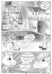 age_difference anthro bed bedroom dialogue furniture hooves male tail text young young_anthro ero_jasper_(artist) equid equine horse mammal comic english_text greyscale monochrome brother_(lore) brothers_(lore) sibling_(lore)