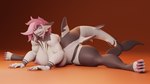 anthro big_breasts breasts claws female flexible hair looking_at_viewer lying muscular muscular_female on_front pink_hair sharp_teeth solo splits spread_legs spreading teeth fightinlove ashne_(fightinlove) fish marine shark 16:9 3d_(artwork) digital_media_(artwork) hi_res widescreen