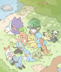 anal anal_penetration anthro anus balls blush butt erection facesitting fellatio feral forest gangbang genitals group group_sex kerchief male male/male male_penetrated male_penetrating male_penetrating_male neckerchief neckwear oral orgy penetration penile penile_penetration penis penis_in_ass plant sex sitting_on_another tree redbean1204 nintendo pokemon pokemon_mystery_dungeon spike_chunsoft bulbasaur charmander chespin chikorita emolga generation_1_pokemon generation_2_pokemon generation_3_pokemon generation_4_pokemon generation_5_pokemon generation_6_pokemon generation_8_pokemon gengar larvitar mudkip pachirisu pancham pichu pikachu pokemon_(species) riolu scorbunny shinx squirtle absurd_res hi_res