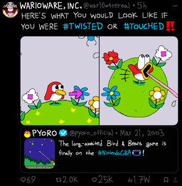 69_(number) ambiguous_gender beak bean biped bipedal_feral bulging_eyes closed_smile directional_arrow emoji feral flower grass grey_background group hashtag long_tongue mouth_closed night number open_mouth outside plant red_body simple_background sky smile solo text tongue geminican game_boy_advance game_boy_family mario_bros nintendo twitter warioware pyoro_(warioware) wario arthropod avian bird fly_(animal) humanoid insect 2024 aliasing binary_drawing digital_drawing_(artwork) digital_media_(artwork) english_text