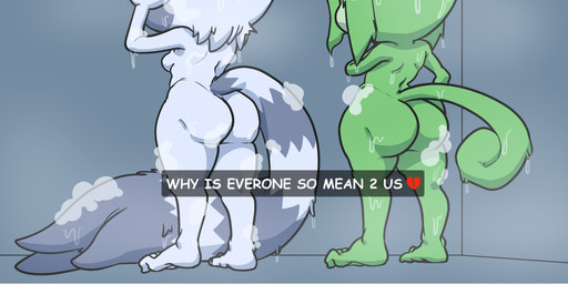 anthro big_butt breasts butt duo female female_anthro nude shower side_boob wet anonymous_artist unknown_artist everyone_is_so_mean_to_me idw_publishing sega sonic_the_hedgehog_(comics) sonic_the_hedgehog_(idw) sonic_the_hedgehog_(series) claire_voyance tangle_the_lemur atelid haplorhine howler_monkey lemur mammal monkey new_world_monkey primate ring-tailed_lemur strepsirrhine hi_res meme