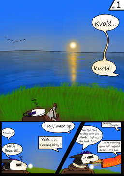 anthro dialogue fantasy grass male plant text water karmatic027 dungeons_and_dragons hasbro wizards_of_the_coast kvold deity scalie absurd_res comic english_text hi_res