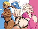 angry big_breasts breasts clothed clothing covering covering_breasts female frown group hair hair_over_eye huge_breasts humanoid_pointy_ears leggings legwear one_eye_obstructed panties pseudo_hair rear_view simple_background tentacle_hair tentacles topless torn_clothing trio underwear yuta_agc nintendo splatoon frye_(splatoon) pearl_(splatoon) shiver_(splatoon) animal_humanoid cephalopod cephalopod_humanoid humanoid inkling marine marine_humanoid mollusk mollusk_humanoid octarian octoling hi_res sketch