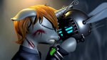 blood bodily_fluids crying duo female goodbye horn hug machine remake sad tears chaoticelite fallout fallout_equestria hasbro microsoft my_little_pony mythology fan_character littlepip equid equine eyebot eyebot_(fallout) horse mammal mythological_creature mythological_equine pony robot unicorn 3d_(artwork) absurd_res digital_media_(artwork) hi_res