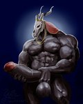 balls barazoku big_muscles big_penis bone foreskin genitals horn huge_muscles huge_penis hyper hyper_genitalia hyper_muscles hyper_penis magic male manly muscular muscular_humanoid muscular_male penis retracted_foreskin skull skull_head solo thick_thighs vein veiny_penis wolfsecret the_ancient_magus_bride elias_ainsworth demon humanoid monster hi_res